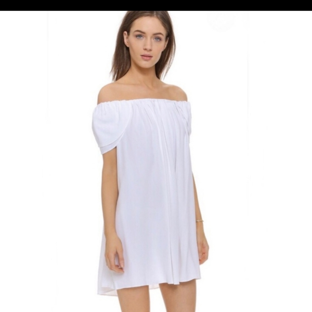 Rachel Zoe Dillion Crepe White Mini Dress